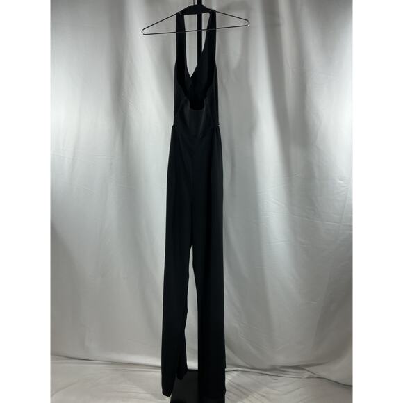 Amanda Uprichard 'Isadore' Black Polyester Jumpsuit Size XS - Picture 3 of 4